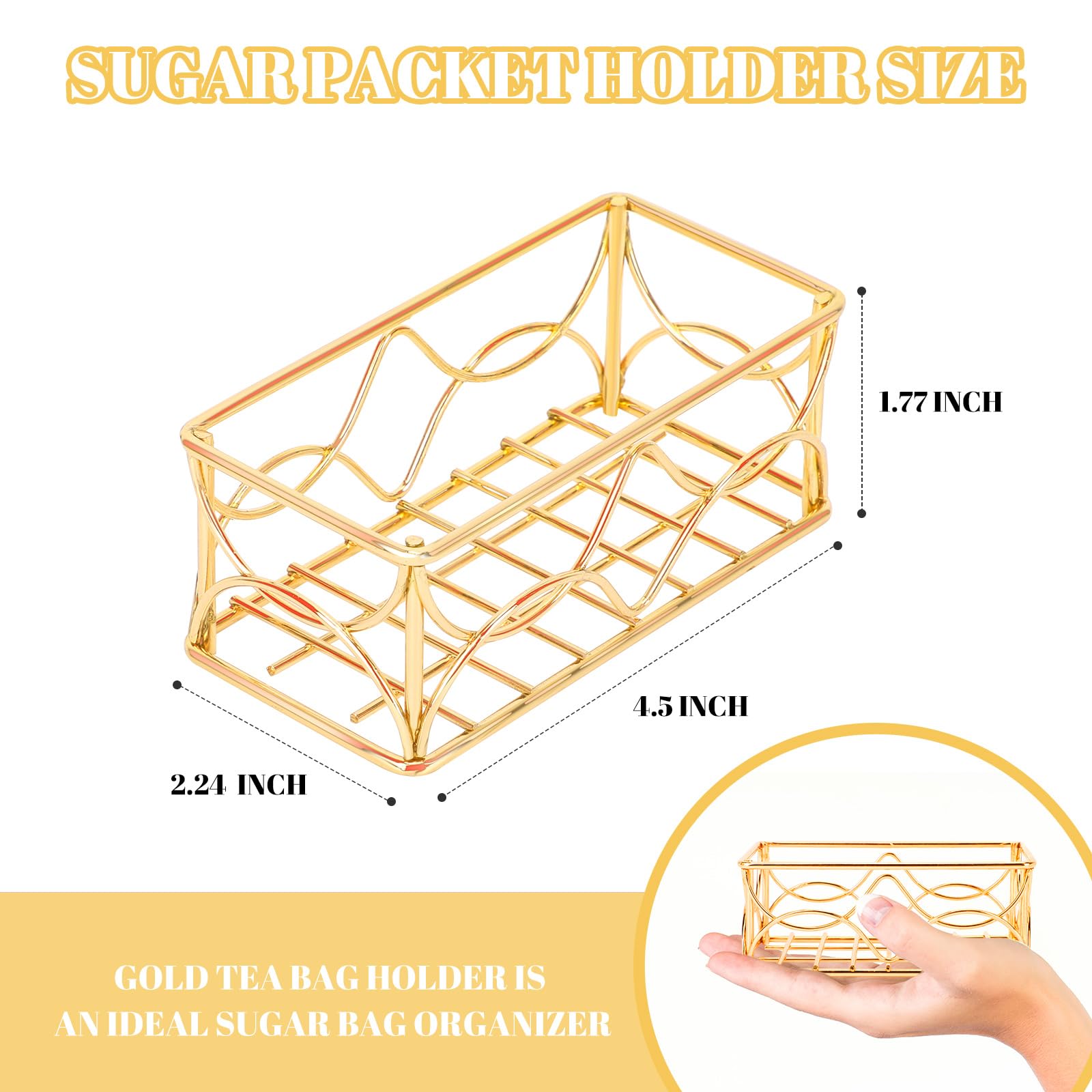 DLUGOPIS sugar caddy stores tea bags neatly for quick service.