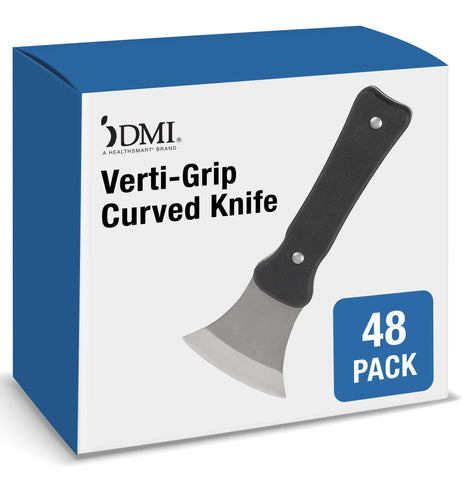 DMI curved cutting knife blade offers smooth, controlled slicing for fruits, vegetables, and meat.