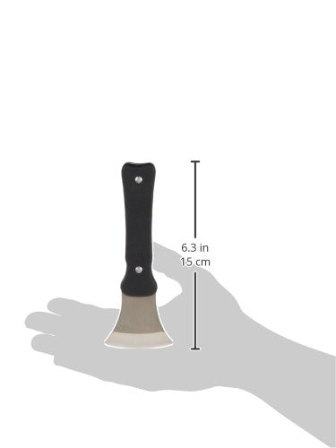 DMI curved knife with snap-on cover keeps the blade safe when stored or on the go.