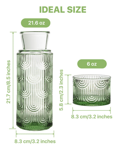 DmmyAlzx dust-free carafe with lid highlights clean hydration on display