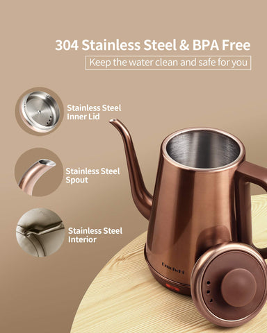 DmofwHi BPA-free cool-touch handle for safe, comfortable pouring.