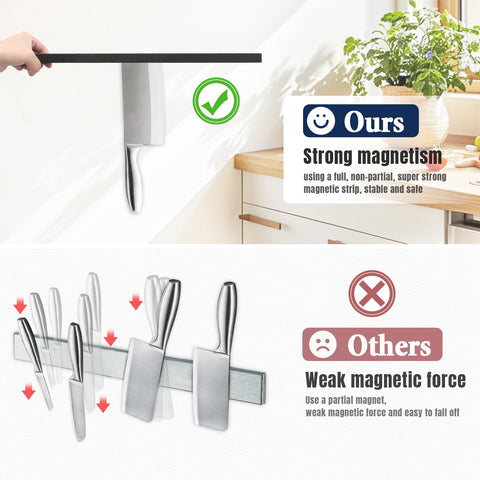 No-drill installation option with adhesive tape and screws for flexible mounting.