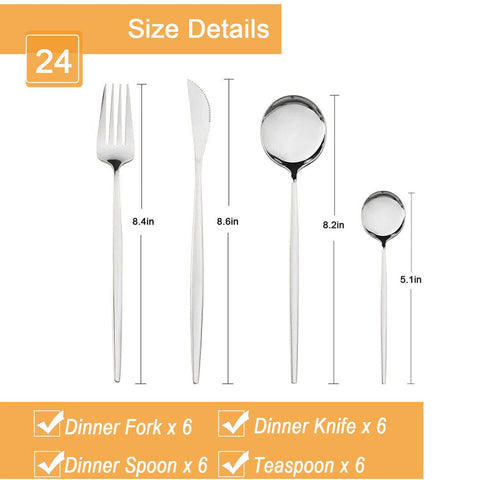 Dnalrhoi mirror-polish flatware shines for special occasions