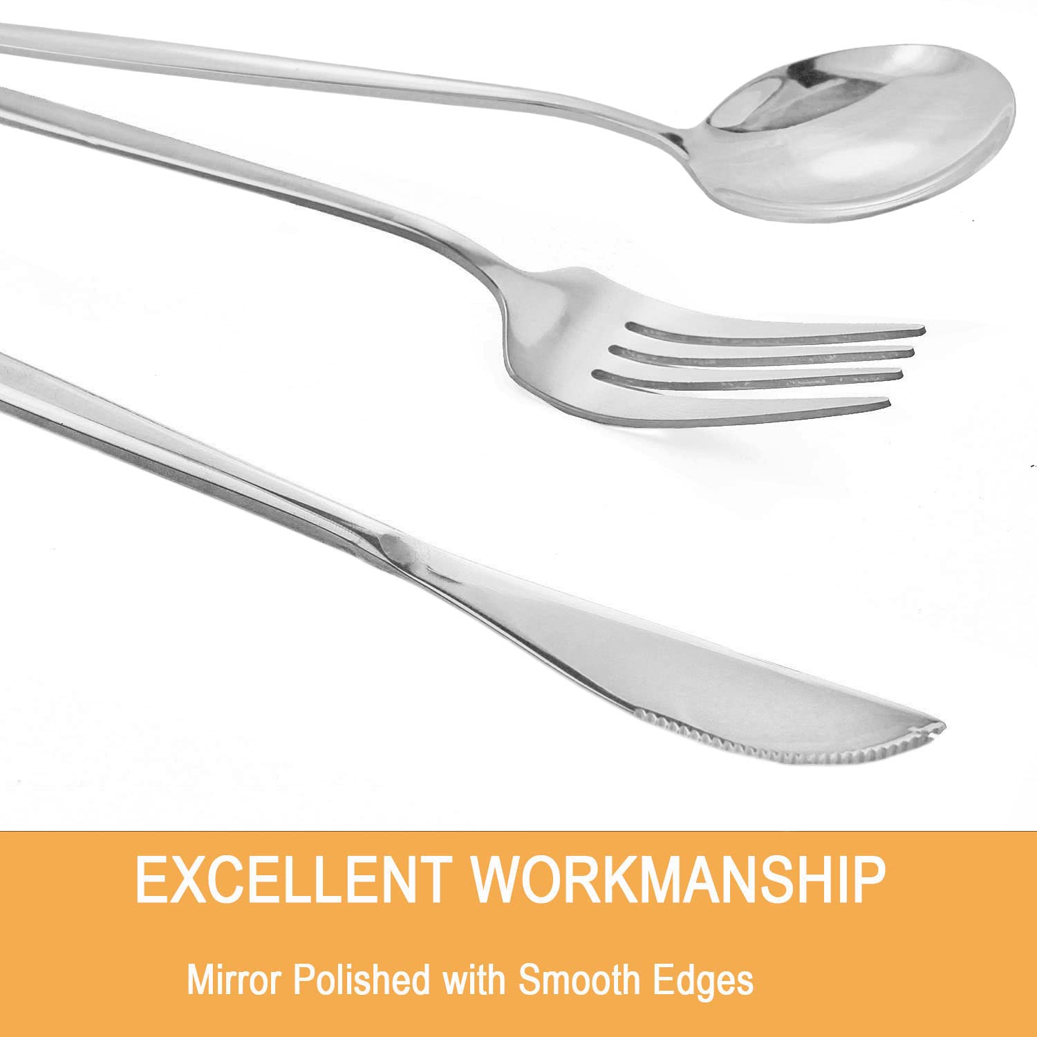 Dnalrhoi service-for-6 flatware set suitable for family meals and gatherings