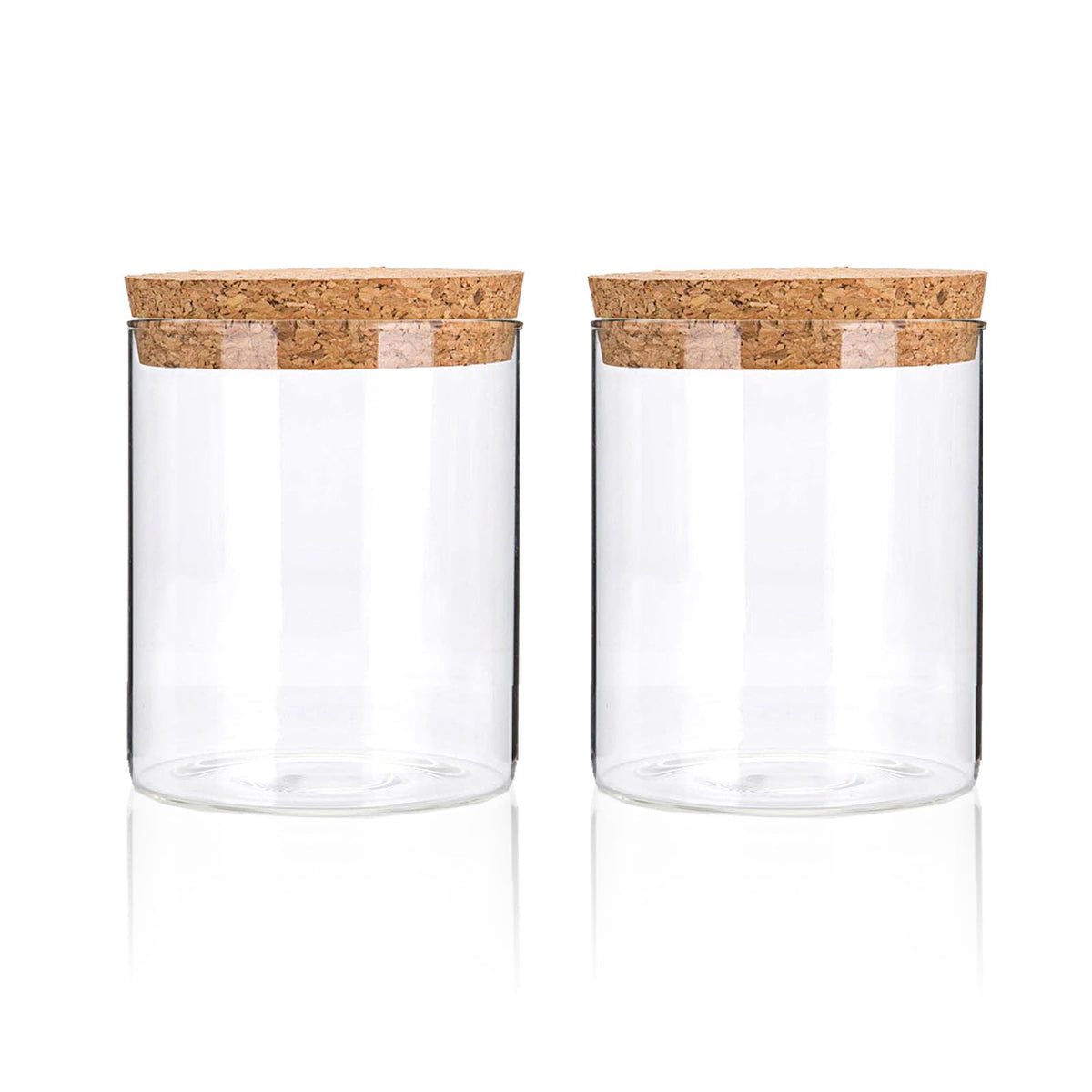 DNIENKGE coffee beans jar with cork lid preserves aroma and keeps pantry tidy.
