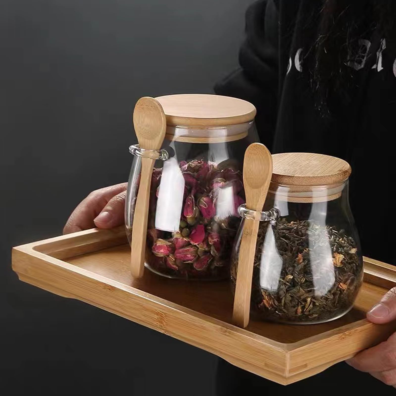DNIENKGE included spoon for quick scooping from jars