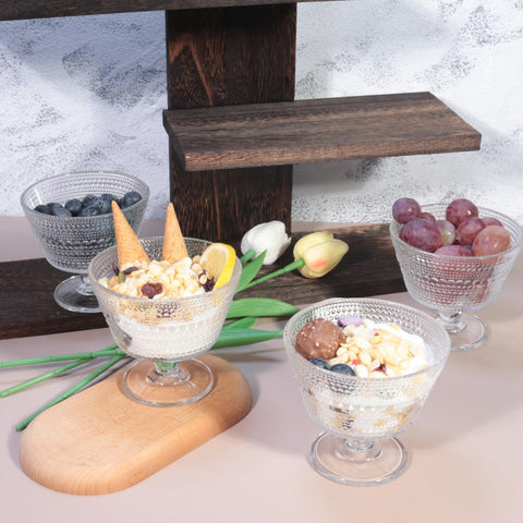 DNIENKGE vintage-style bowls elevate tables with European-inspired dessert presentation.