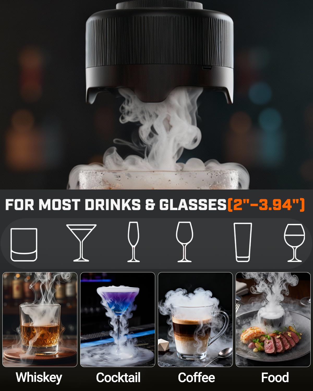 DNIWS two scoops per use deliver even, balanced smoke quickly