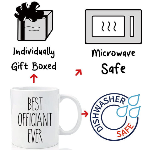 Dnuiyses officiant mug with stylish packaging, gift-ready