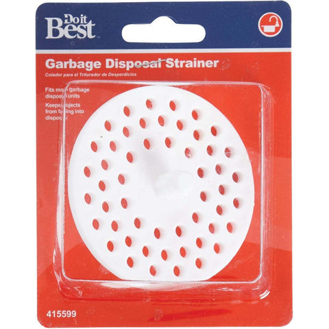 Do it Best GS disposal strainer installed to prevent forks and utensils from entering.