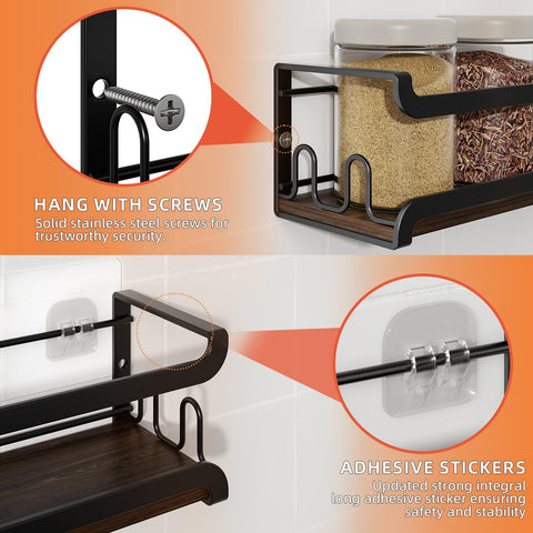 Doakhirmit 2.75x2.75x11.41 snug-fit spice holder for standard jars.