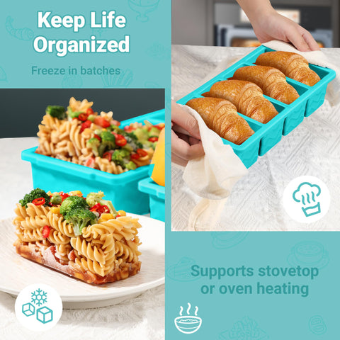 Compact Doasuwish freezer molds stack neatly as jumbo ice molds for beverages