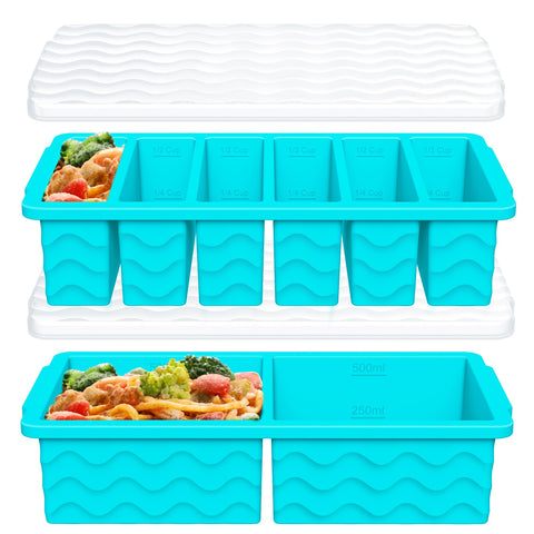 Doasuwish large 2-cup tray with lid for efficient batch freezing.