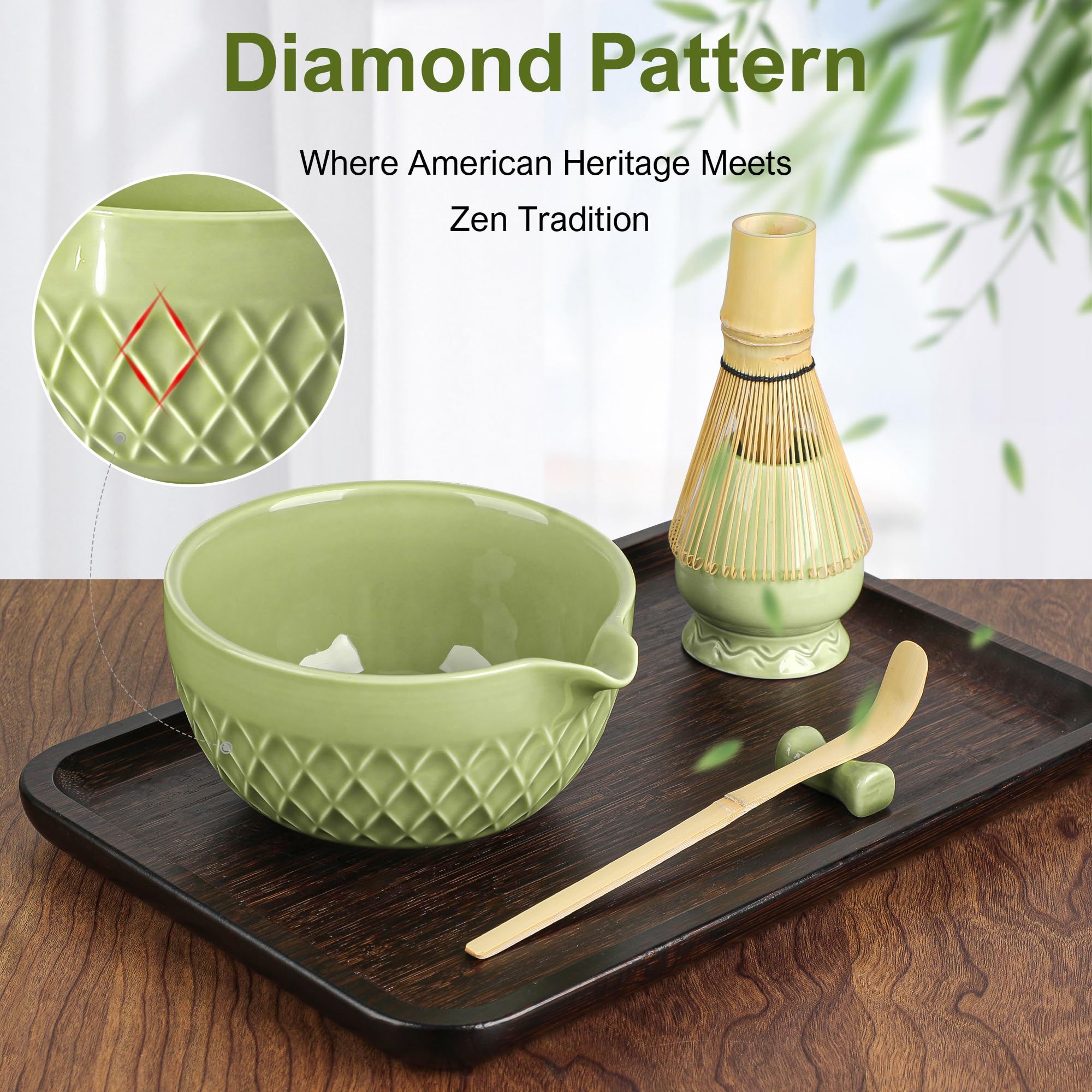 Doasuwish bamboo chasen whisk for creamy matcha foam