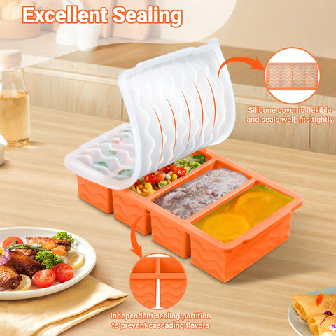 Doasuwish versatile freezer molds for soups, sauces, smoothies.