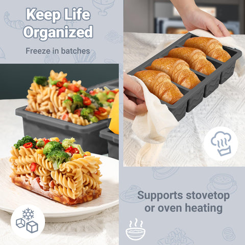 Doasuwish multi-use freezer tray in a kitchen setting