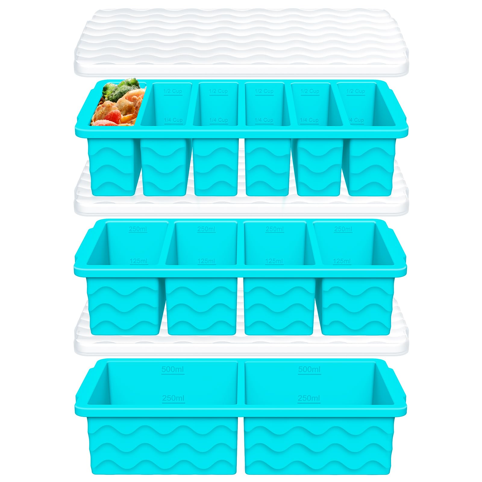 Doasuwish versatile freezer trays support batch prep and creative beverages.