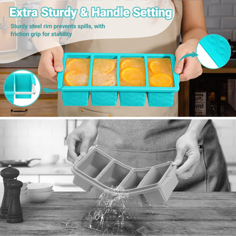Doasuwish food-grade BPA-free silicone used for freezing and baking up to 428°F