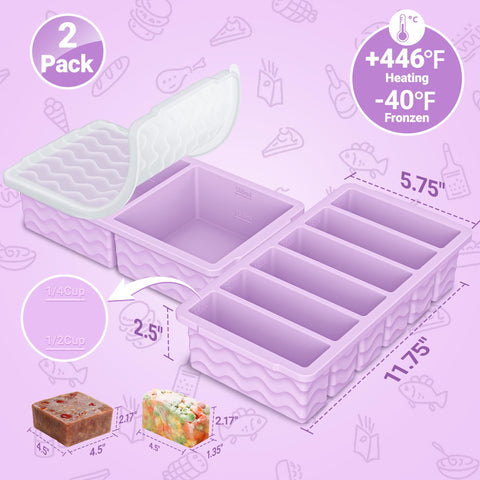 Doasuwish dishwasher-safe freezer trays simplify cleanup after meal prep.
