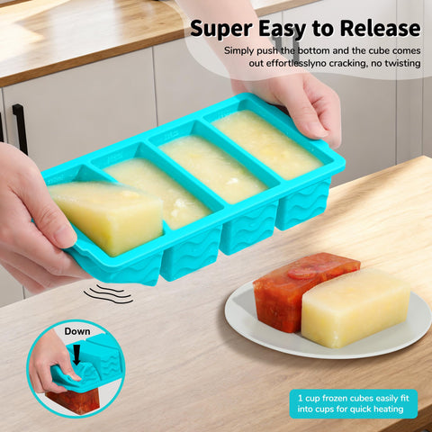 Doasuwish small 1-2cup tray perfect for sauces and frozen portions.