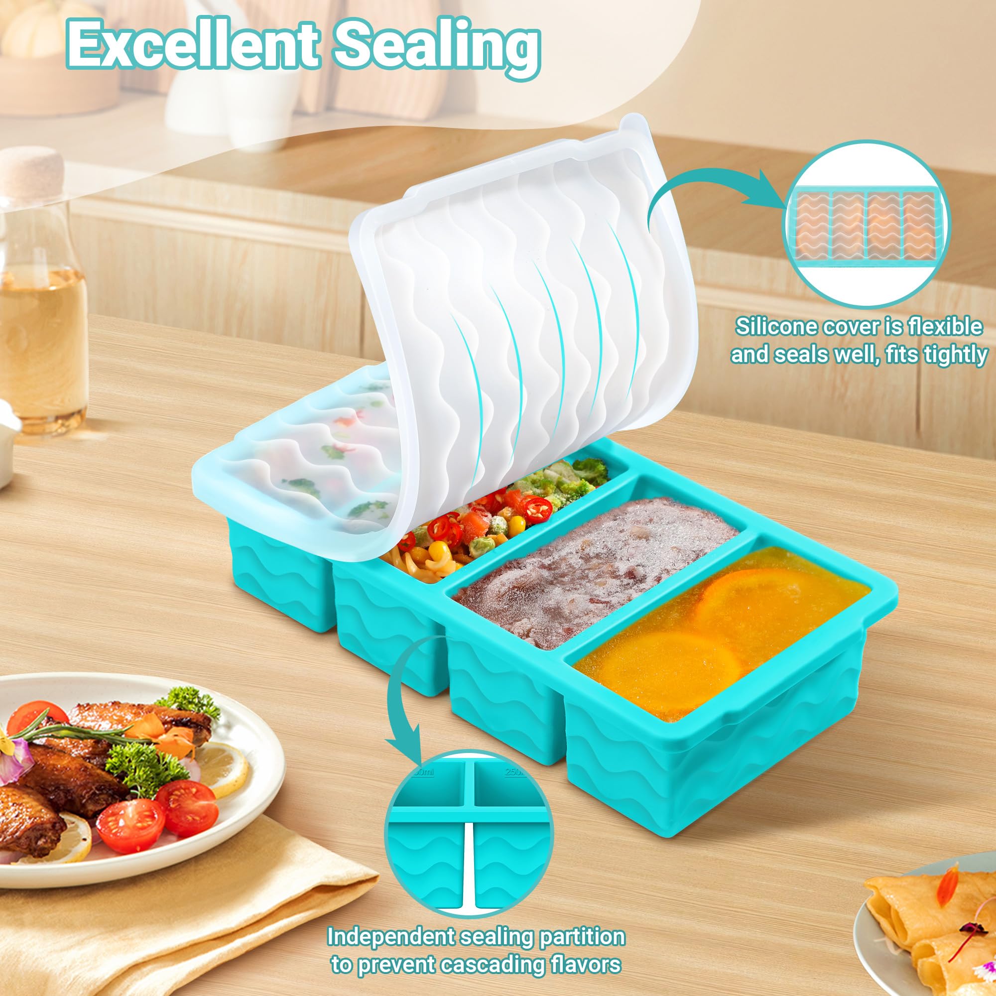 Versatile Doasuwish molds for soups, leftovers, smoothies, and sauces
