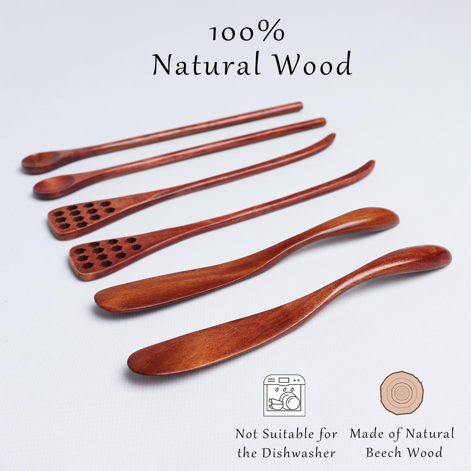 Dobrogost wooden butter knives 2pcs for clean cheese serving.