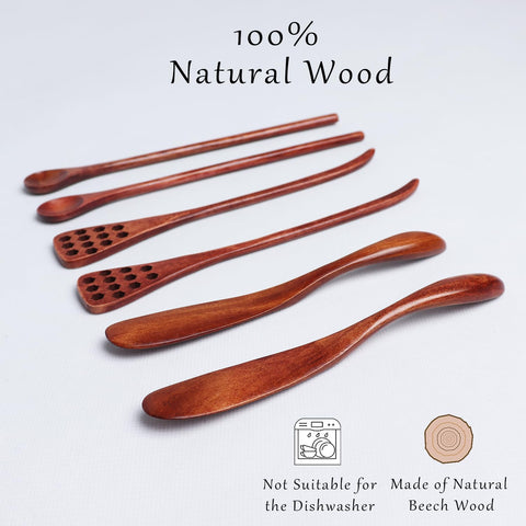 Dobrogost wooden butter knives 2pcs for clean cheese serving.