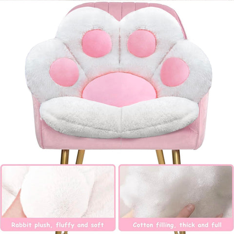 DOBUONO cat paw cushion doubles as cozy sofa or floor mat decor.
