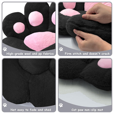 DOBUONO paw cushion doubles as cozy floor mat for lounging at home.
