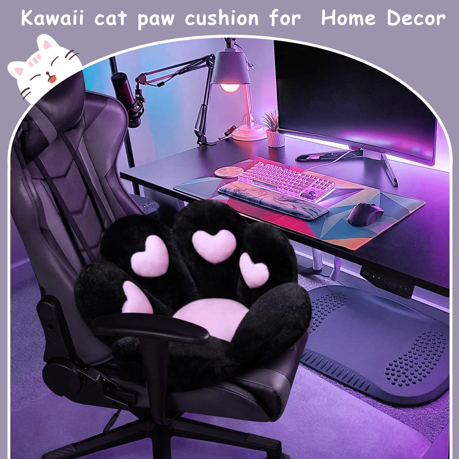 DOBUONO sofa paw cushion adds cute accent to living room seating.