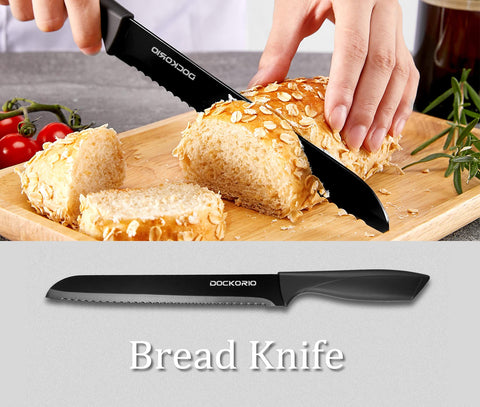 Dockorio ergonomic handle designed for comfortable grip during prep.