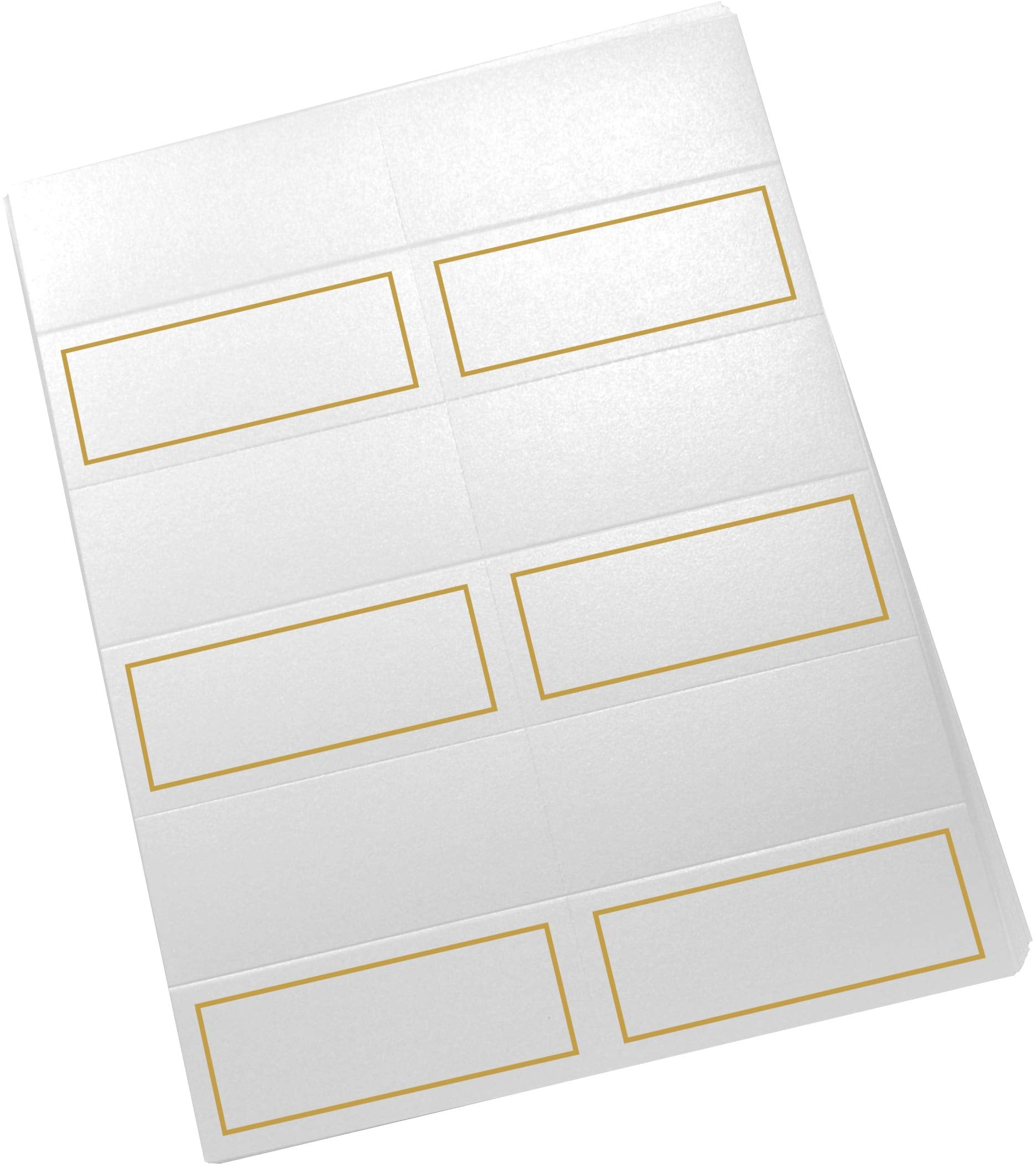Documents and Designs final-size cards after folding, compact and ready for place settings