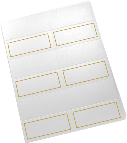 Documents and Designs final-size cards after folding, compact and ready for place settings