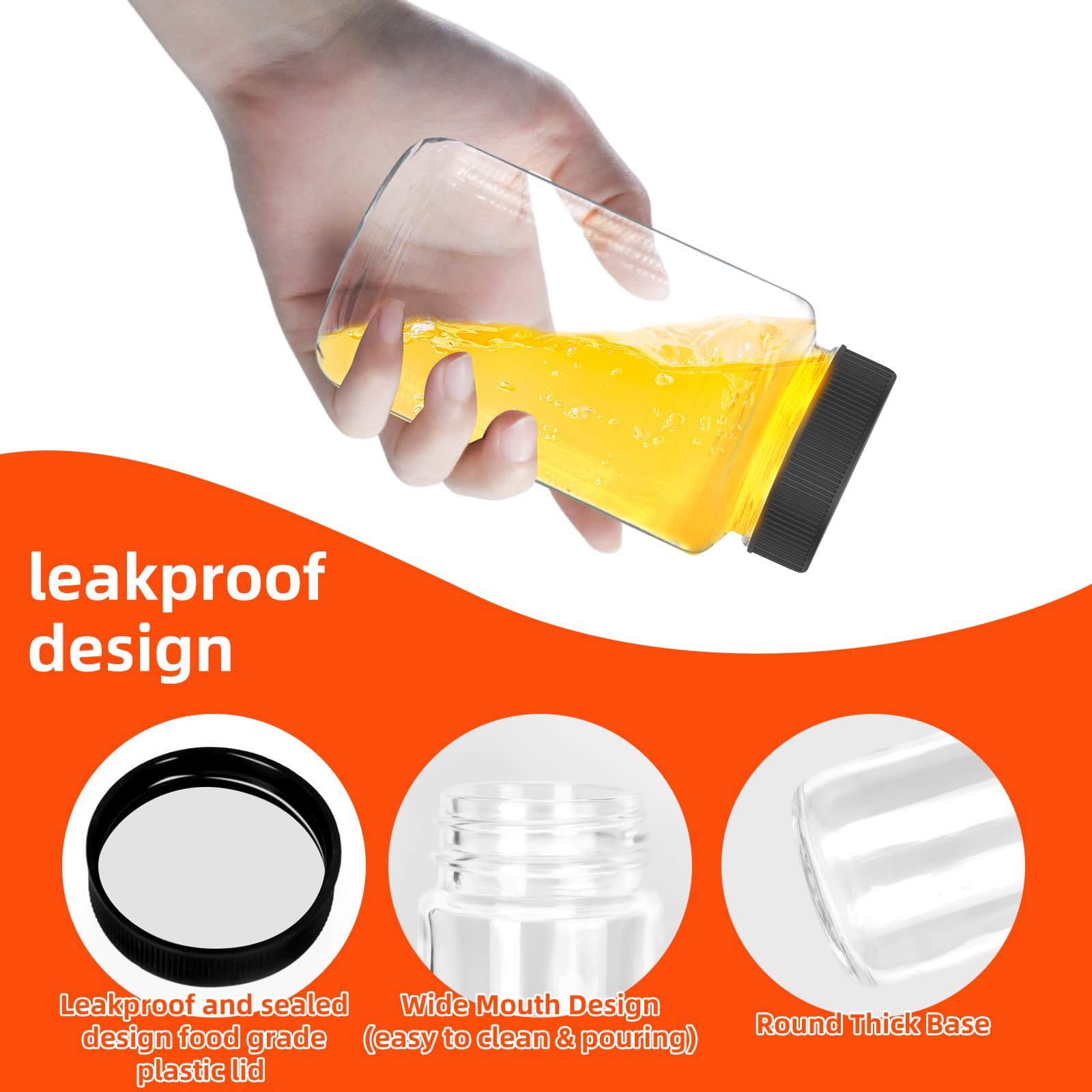 Dodheg compact 3oz glass bottle ideal for iced coffee on the go