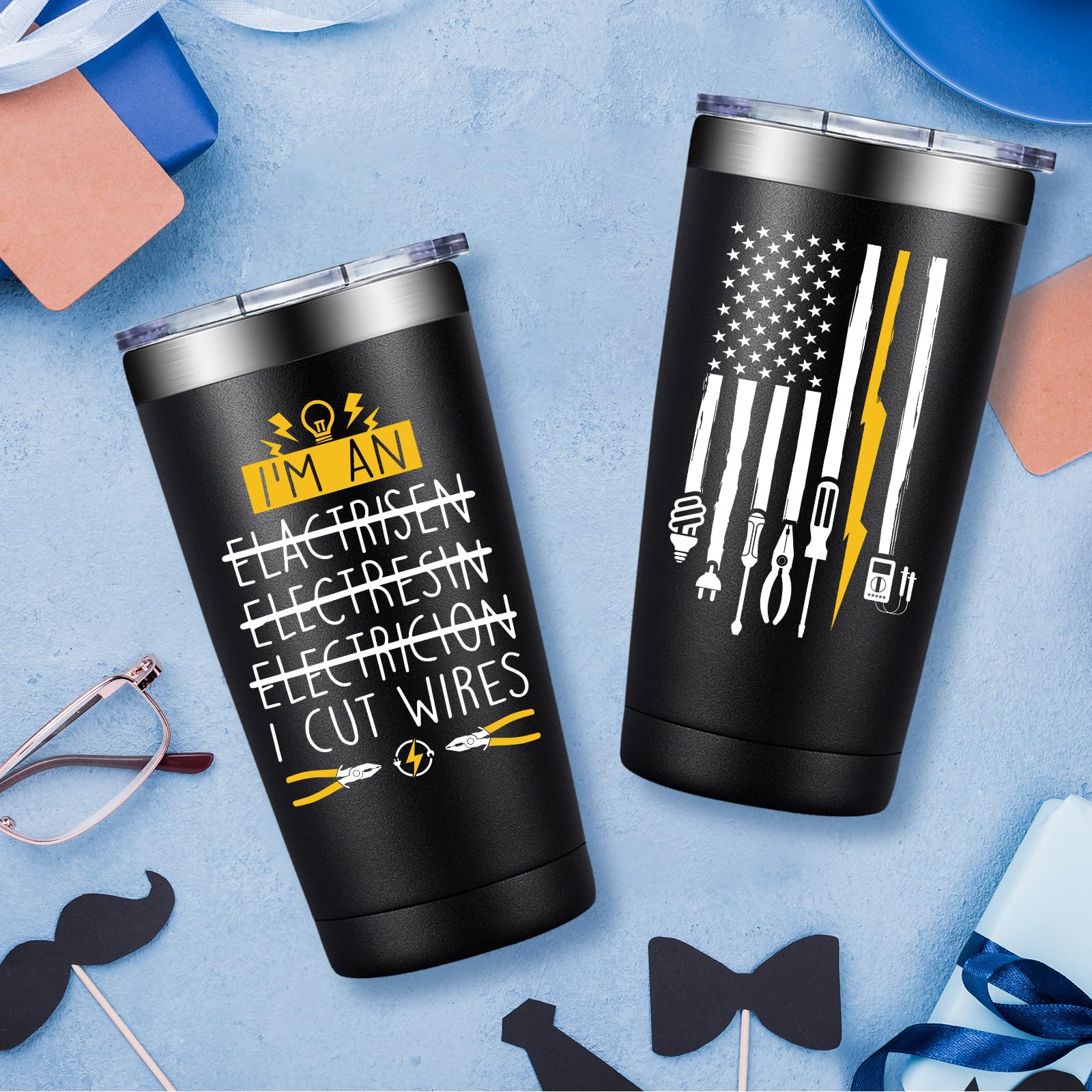DOEARTE 18/8 stainless steel tumbler close-up highlighting quality