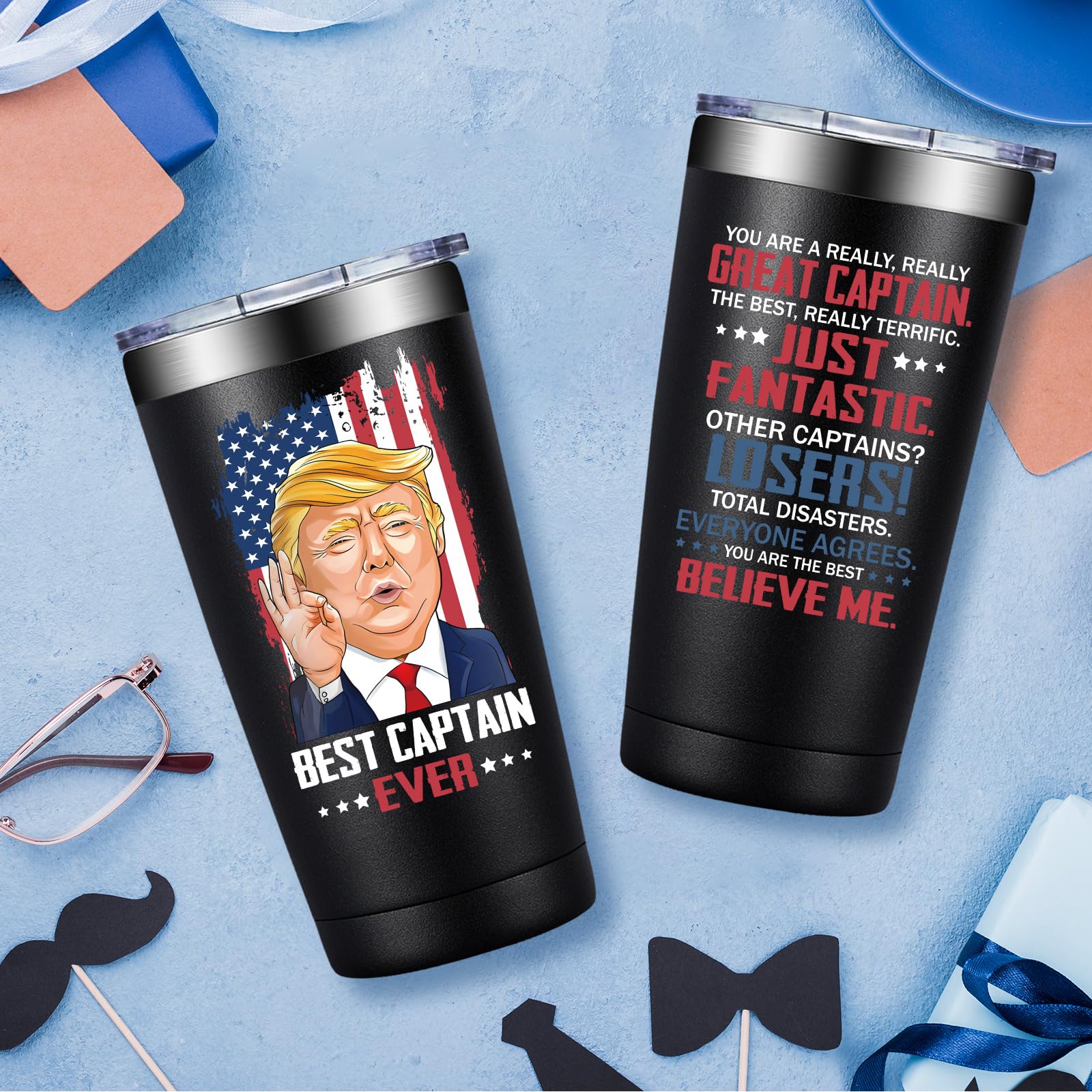 DOEARTE captain gift design highlights the sea-themed message for boating pride