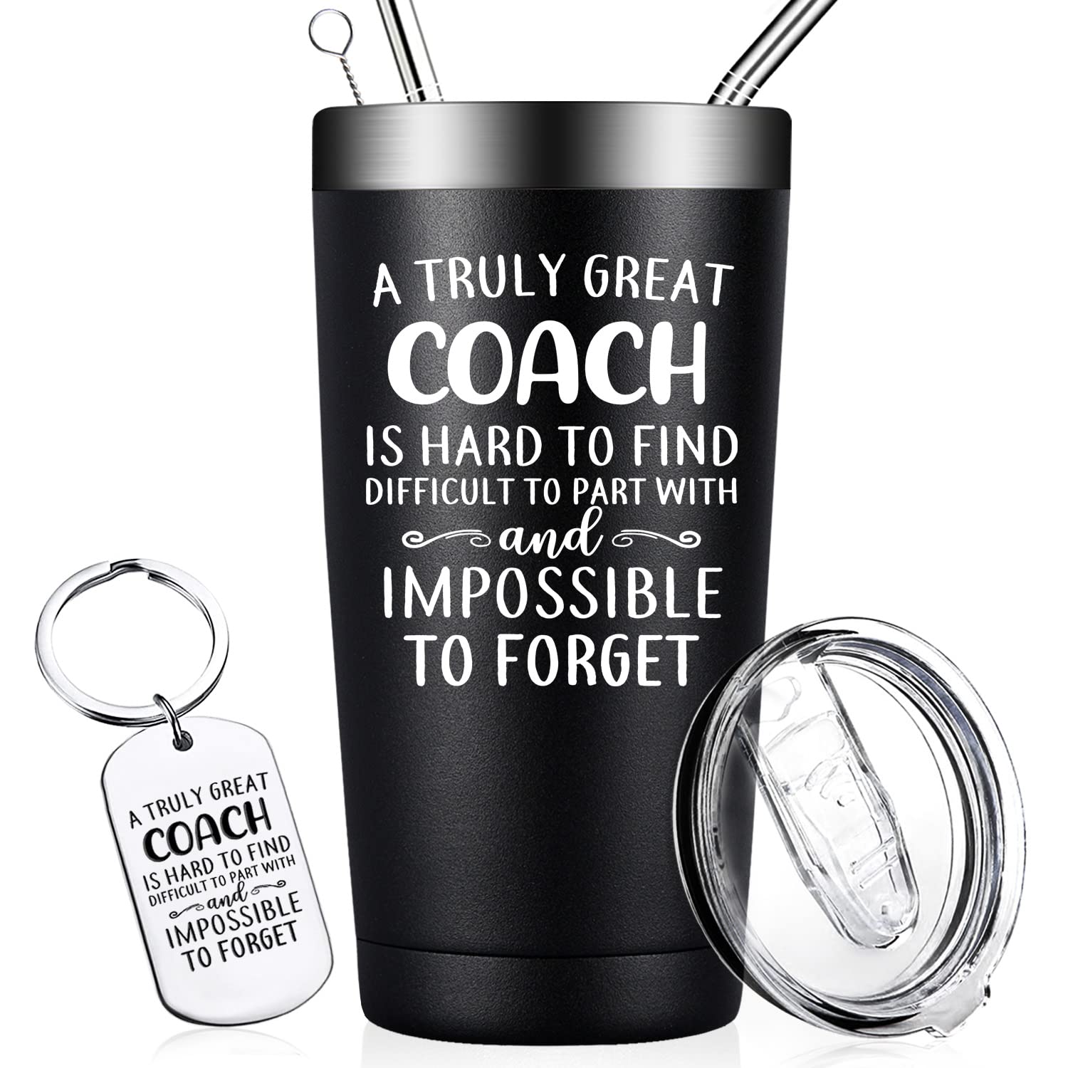 DOEARTE coach gifts tumbler 20oz for reliable hydration during busy game days.