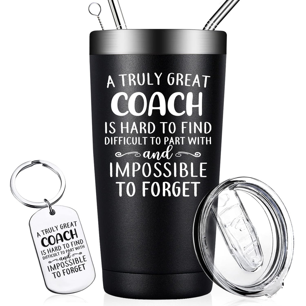 DOEARTE coach gifts tumbler 20oz for reliable hydration during busy game days.