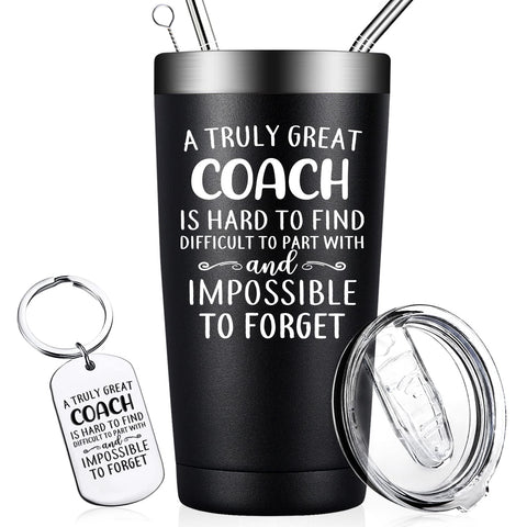 DOEARTE coach gifts tumbler 20oz for reliable hydration during busy game days.