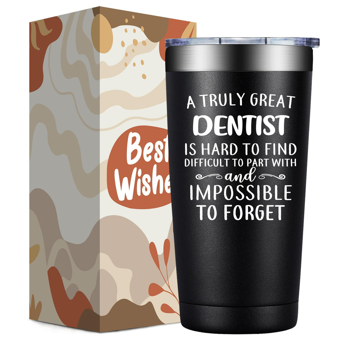 DOEARTE 20oz tumbler front view for daily office use and gifting
