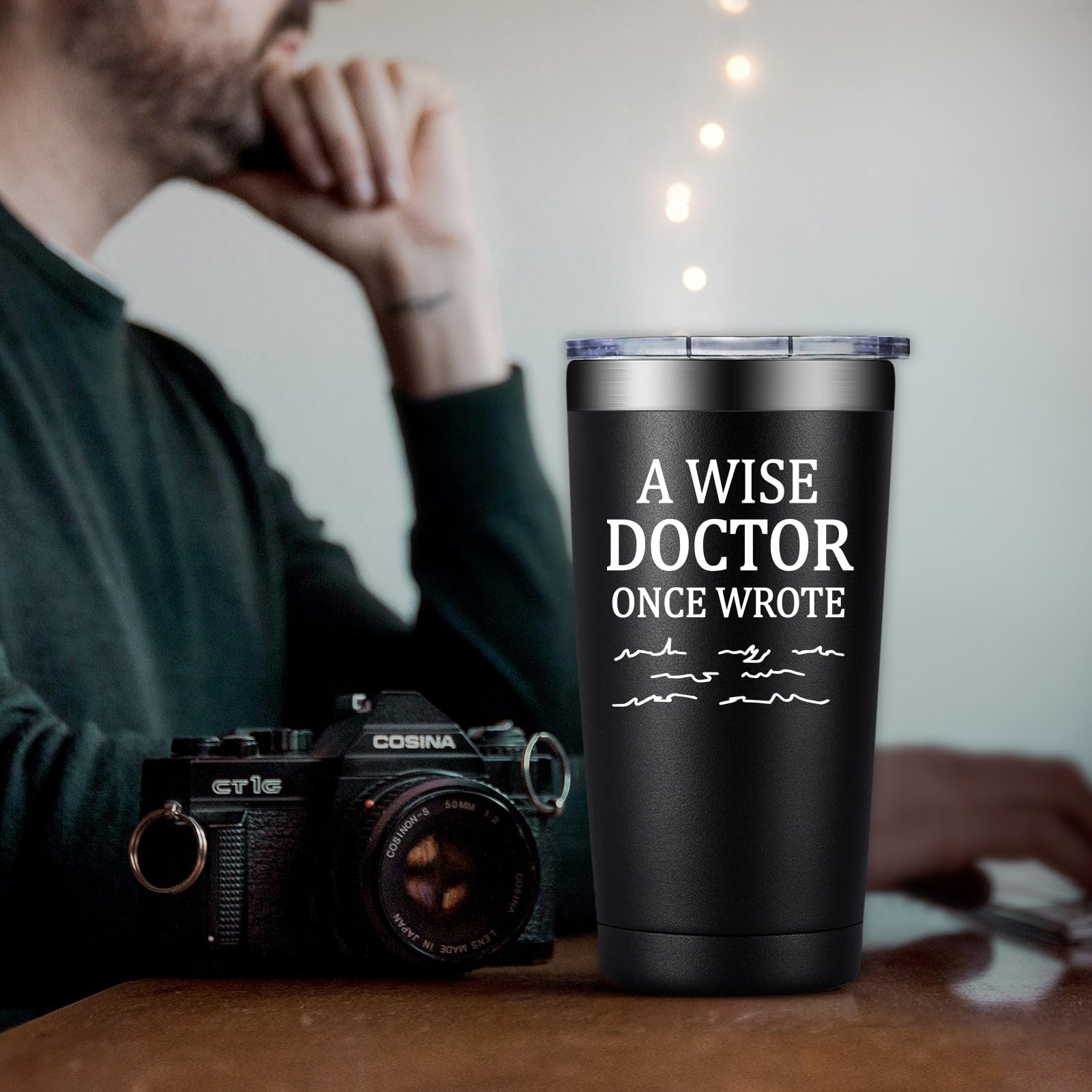 DOEARTE 20oz Doctor tumbler gift packaging concept shot