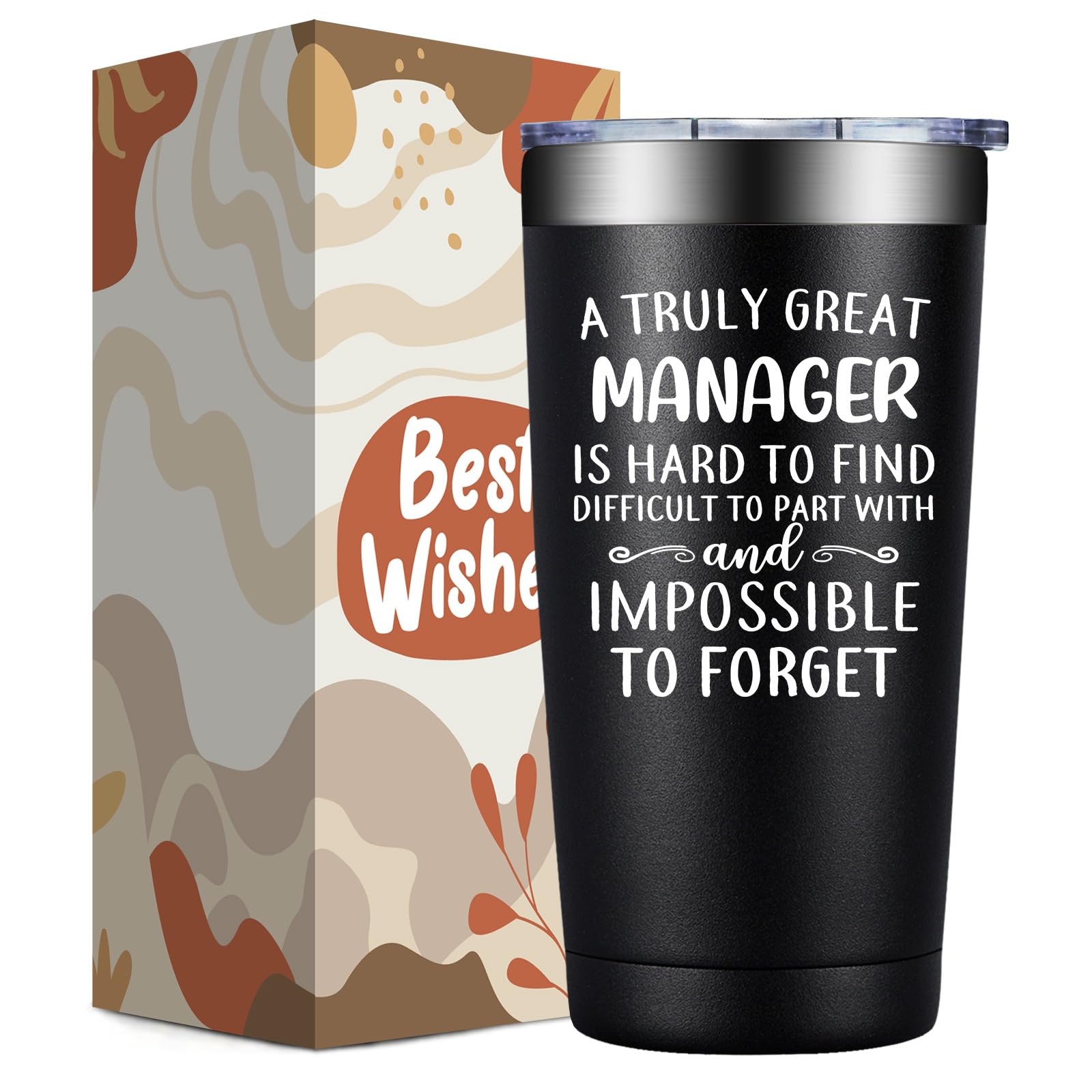 DOEARTE 20oz tumbler front view shows durable, ergonomic design for everyday use.