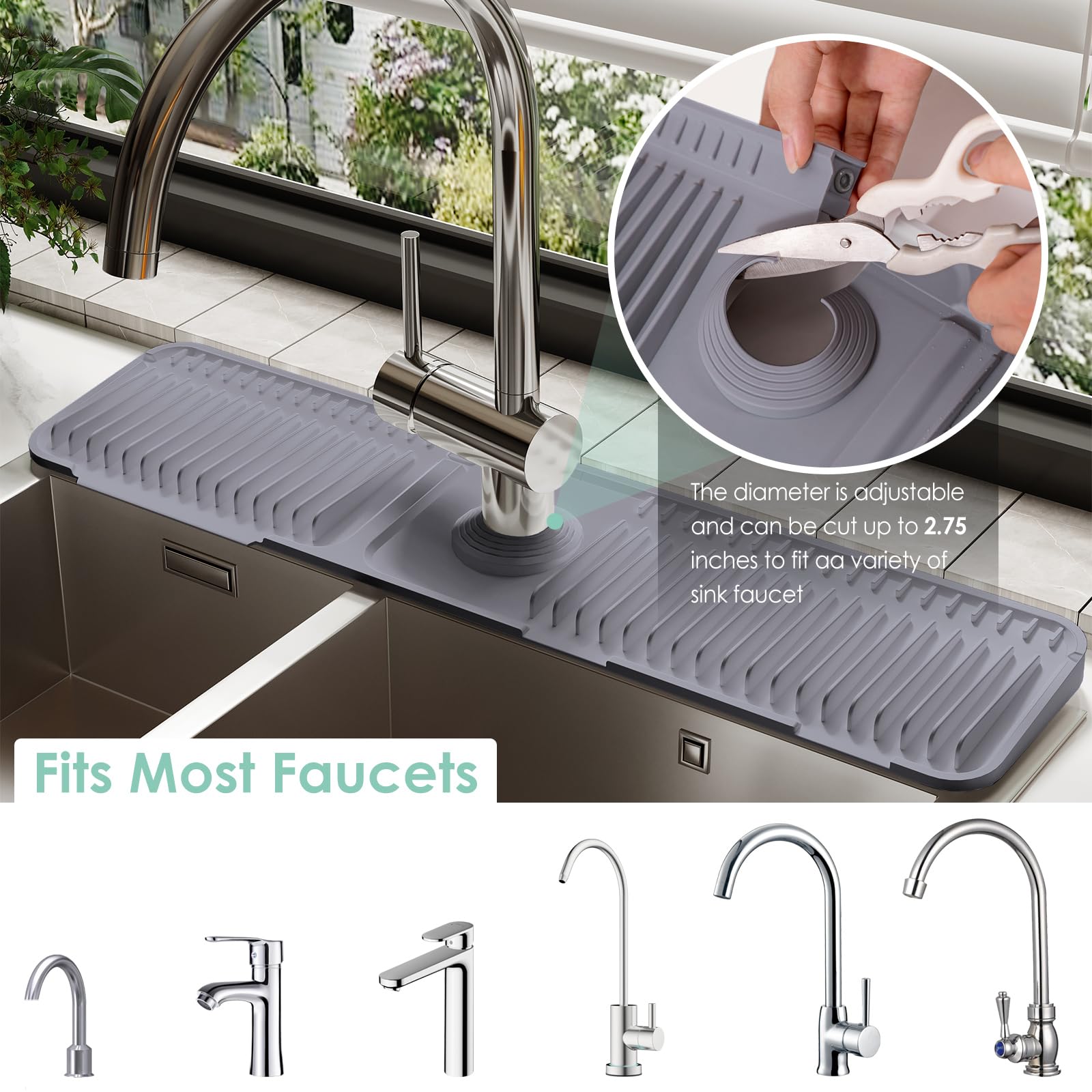 Doeklpo 100% silicone material offers heat resistance and dishwasher-safe cleanup.