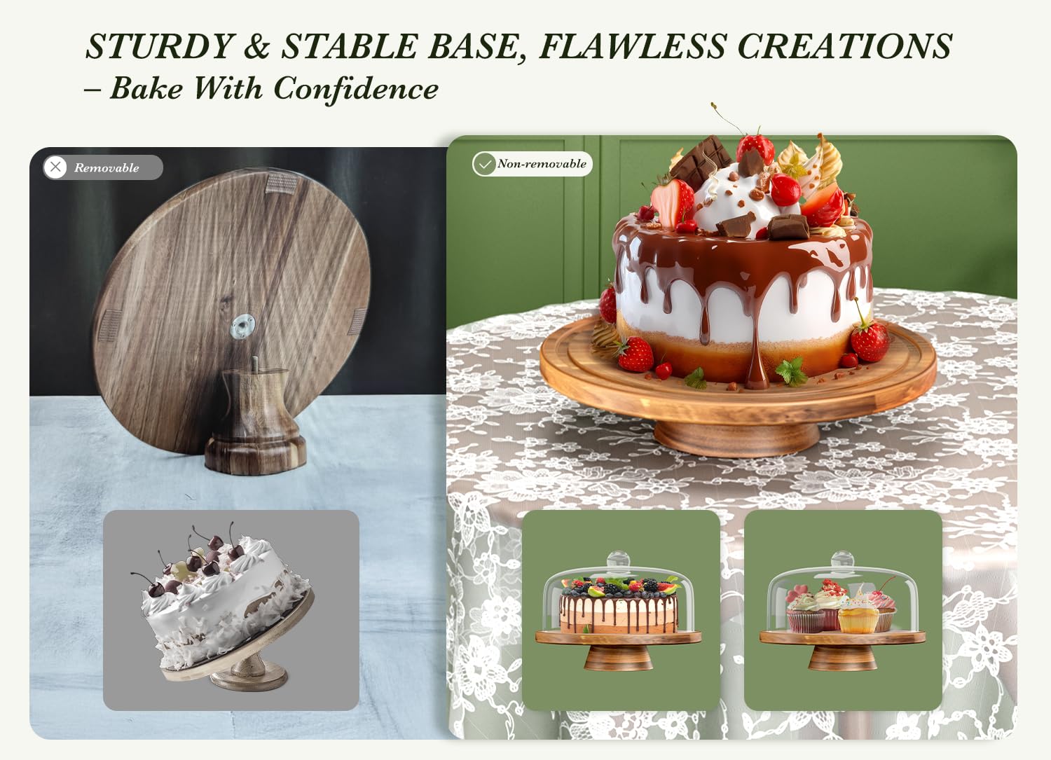 Dofira satin finish wood is smooth and easy to wipe.