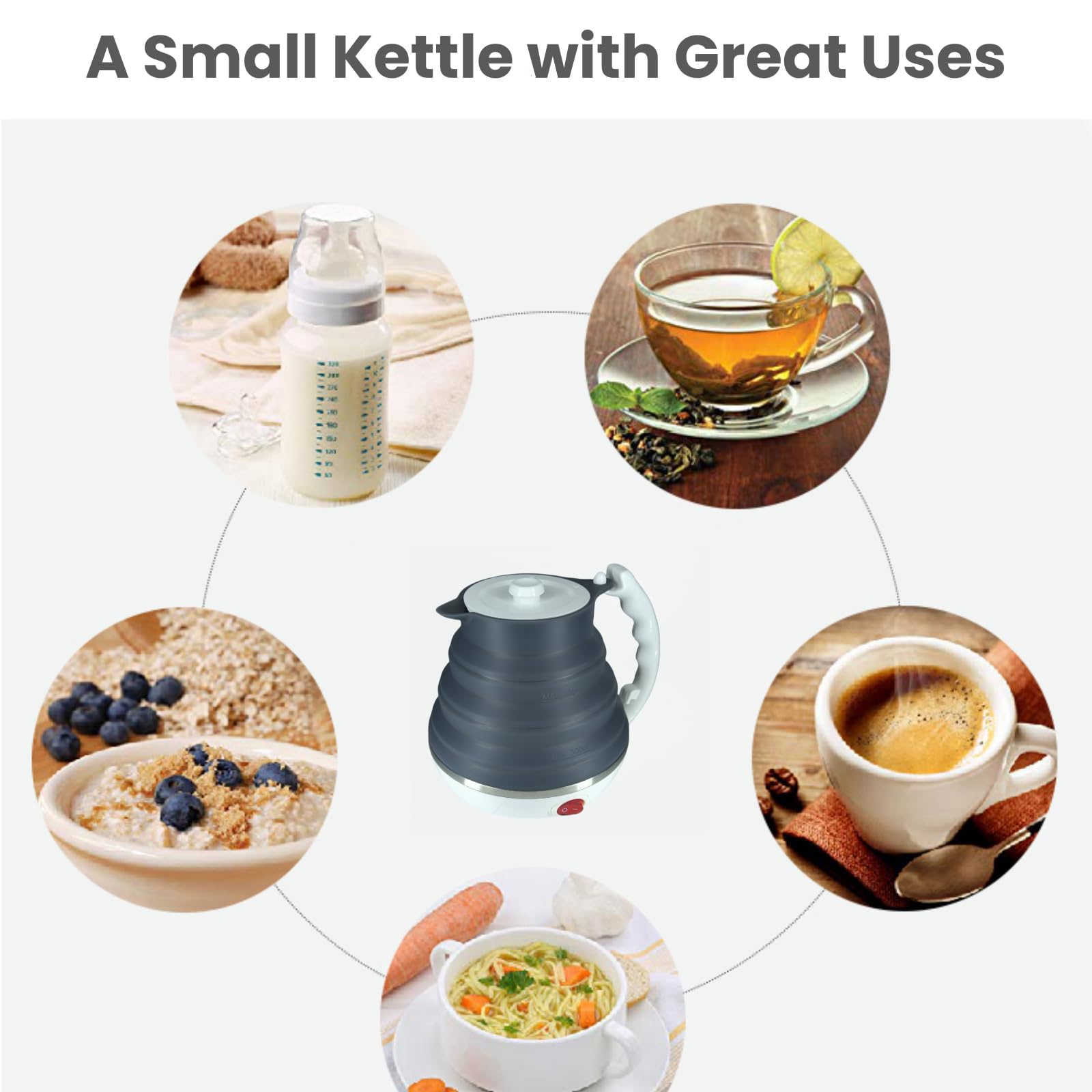 DOFQQG collapsible coffee dripper with stainless mesh enables paperless brewing.