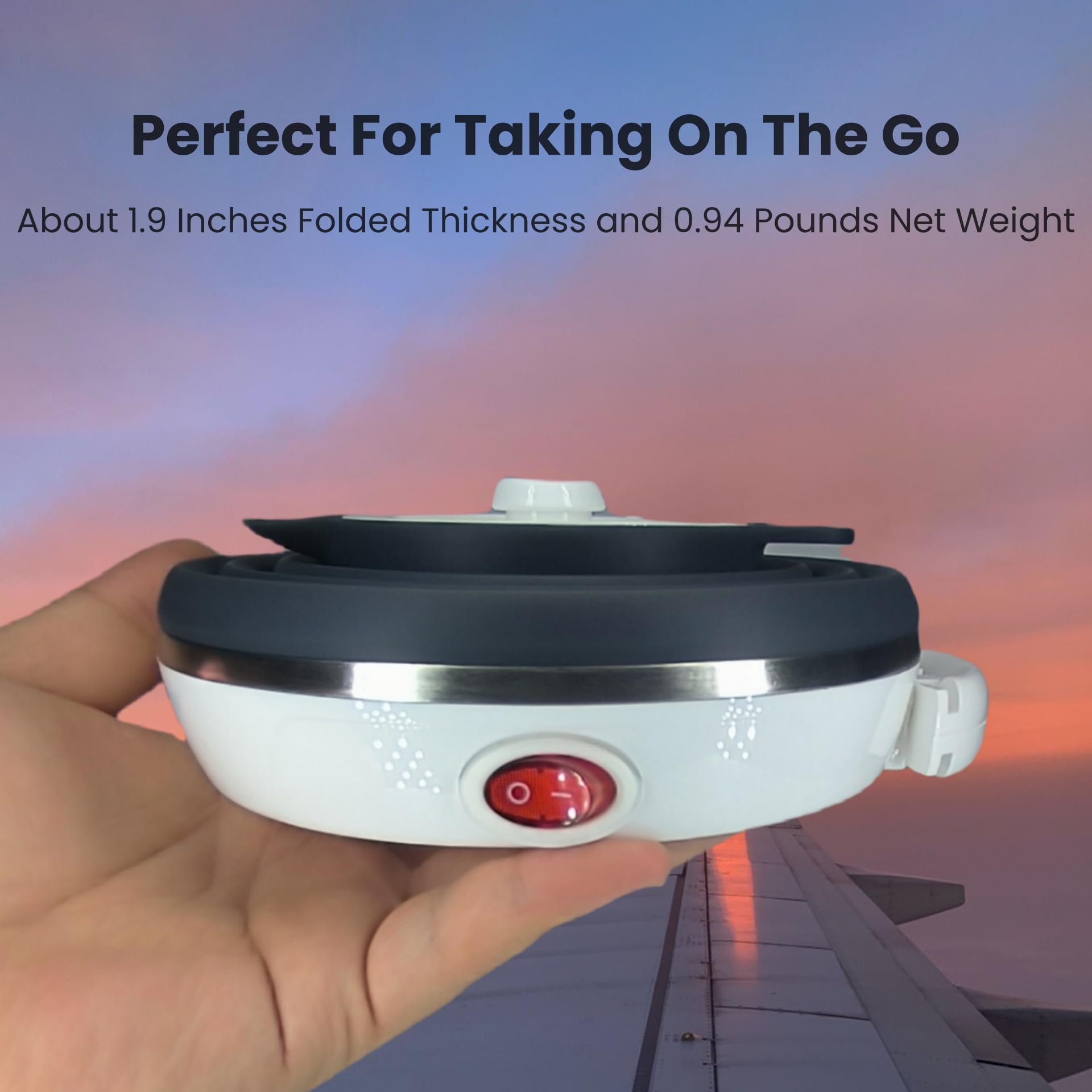 DOFQQG portable black tea kettle ready for camping and travel.