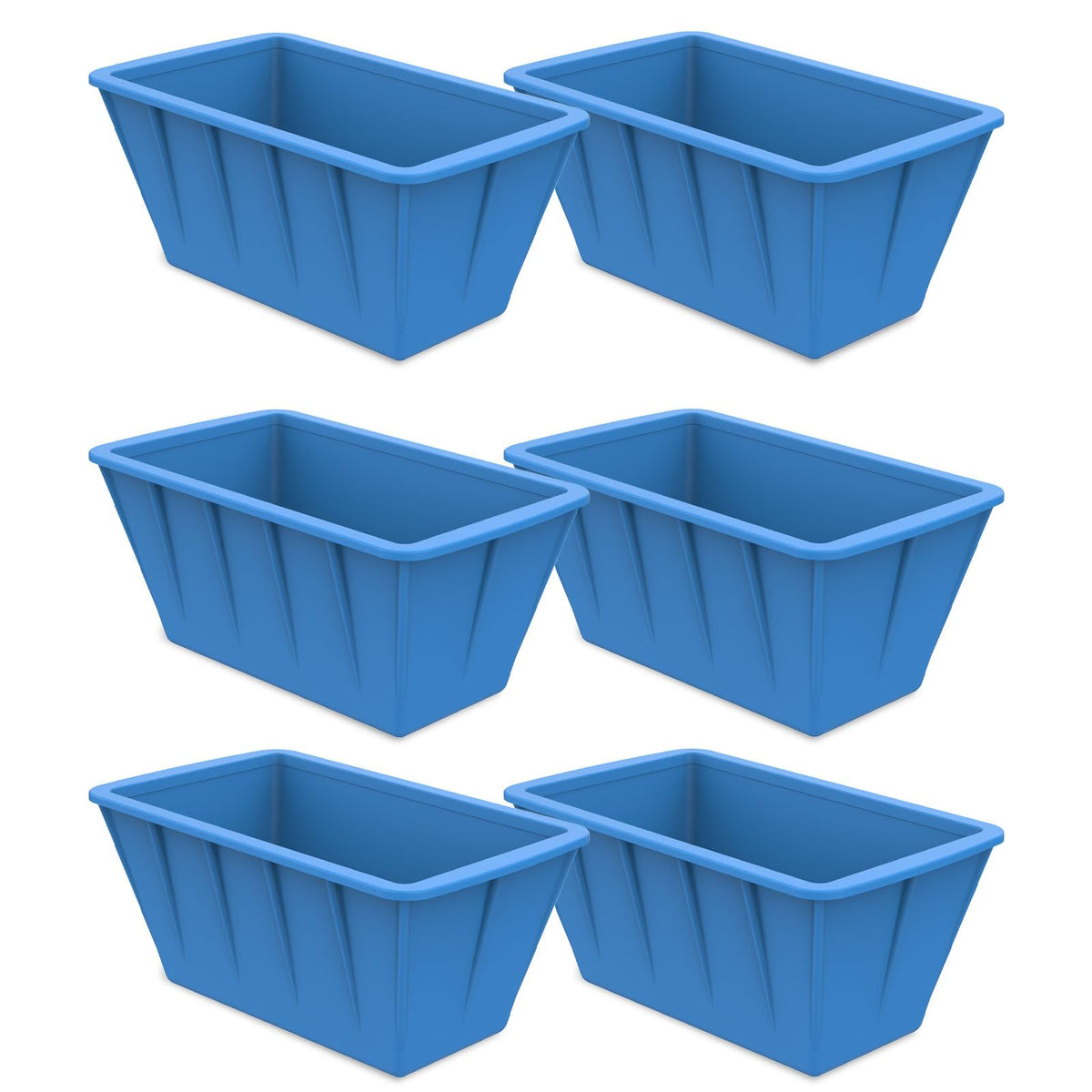 DOGITY 6Pack 48lb ice block molds for cold plunge tubs, reusable and durable.