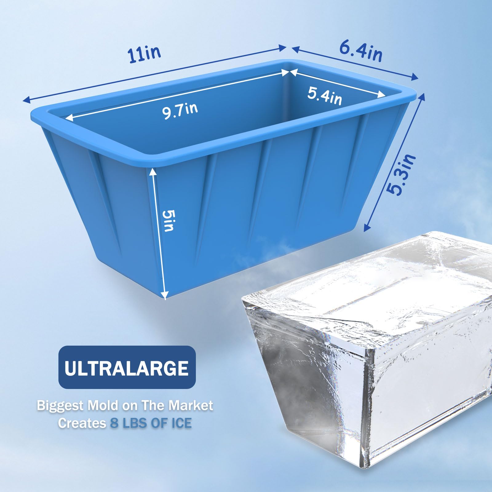 DOGITY versatile ice block molds for ice baths and coolers.