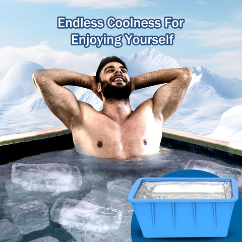 DOGITY extra large silicone ice cube mold for freezer and quick cooling.