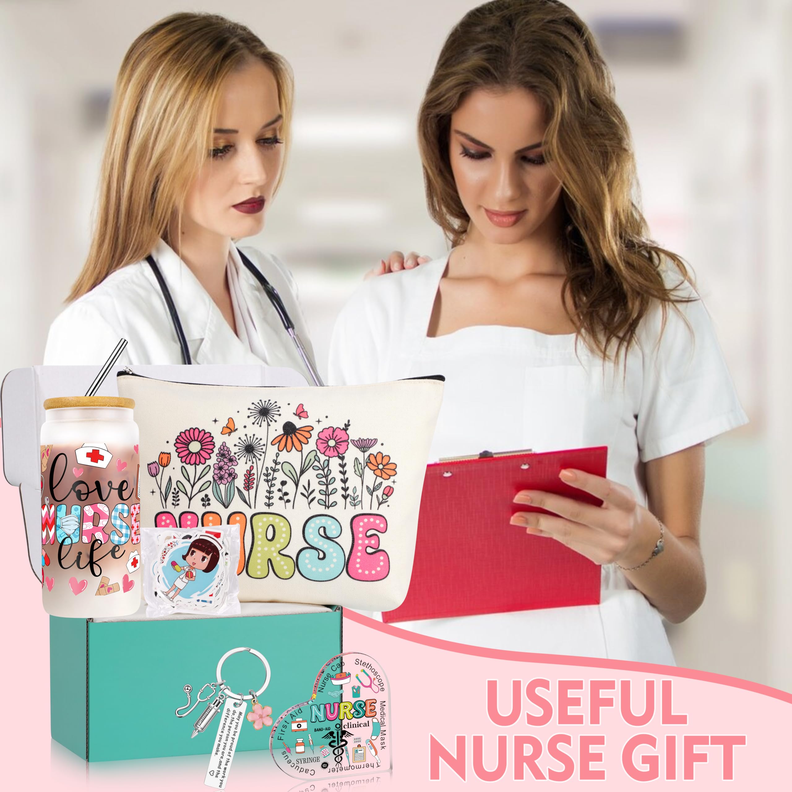 DOGMEM nurse gift box lids and straw set supports convenient beverage care on busy shifts.